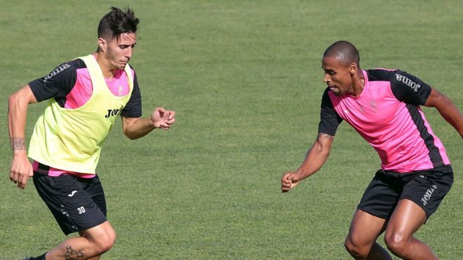 Sergi Guardiola y Silva en un entrenamiento del Granada