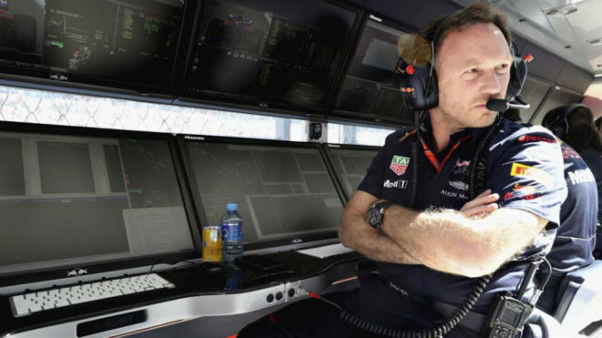 El jefe de Red Bull, Christian Horner, en el pasado Gran Premio de...