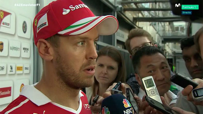 Vettel culpa a Hamilton del incidente: "Competimos como hombres, no era necesario frenar as"