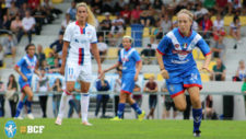 Elisa Mele durante un partido con el Brescia Calcio Femminile.