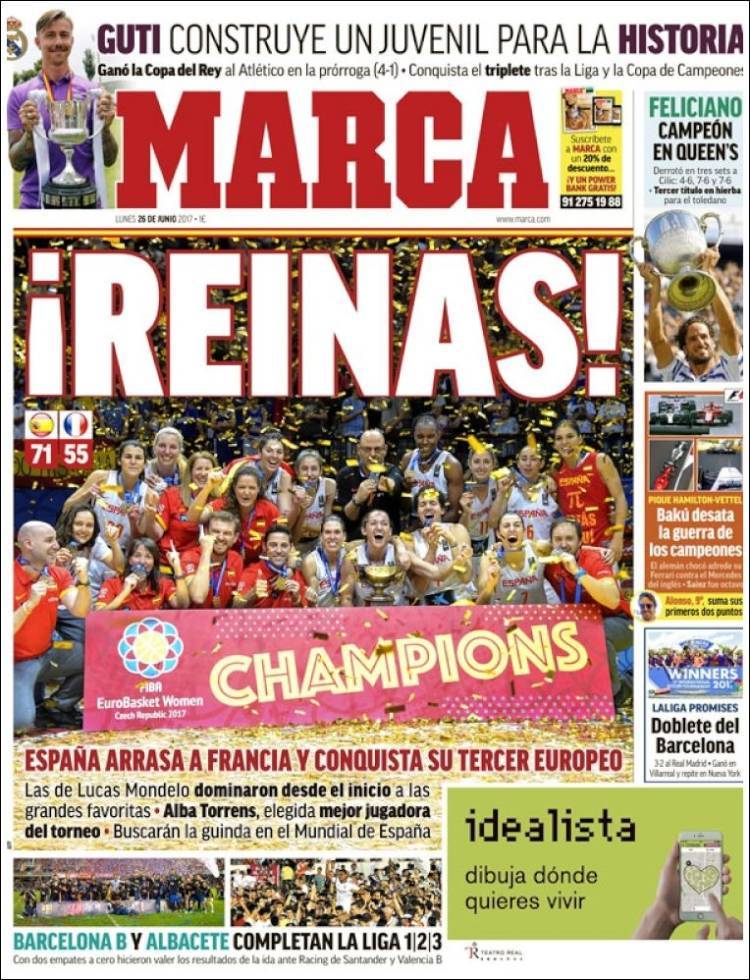 Spains Queens win their third European title