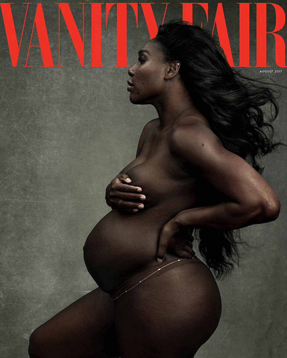 Serena Williams desnuda y embarazada en la portada de Vanity Fair