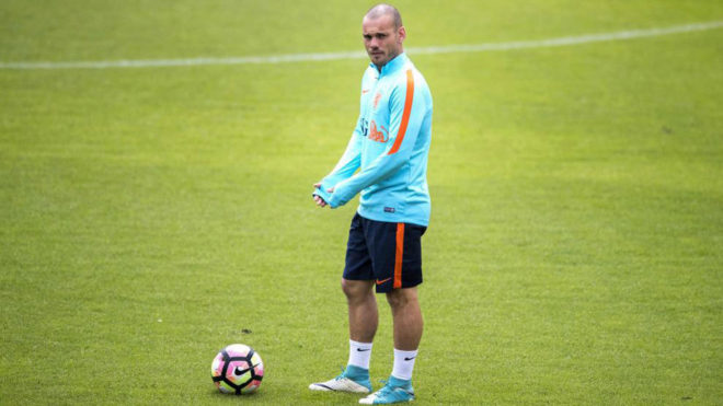 Sneijder, con Holanda.