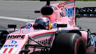 Sergio Prez, a los mandos de su Force India.