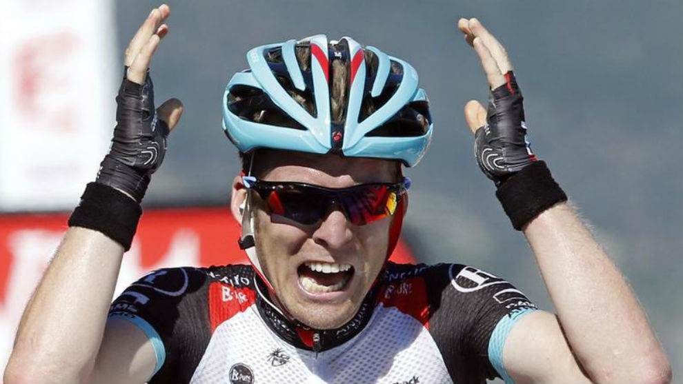 Jan Bakelants, tras ganar la segunda etapa del Tour de 2013.