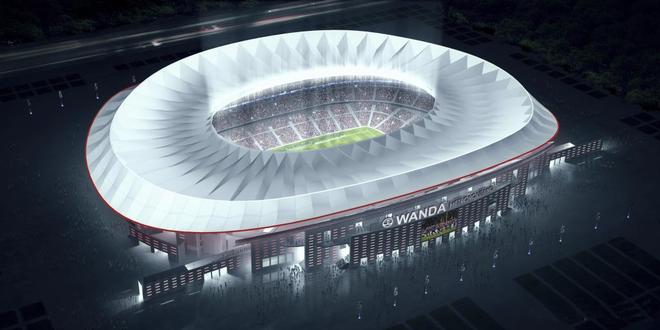 Maqueta del nuevo estadio del Atltico, el Wanda Metropolitano