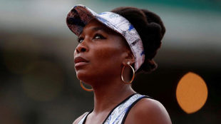 Venus Williams, durante un partido en Roland Garros