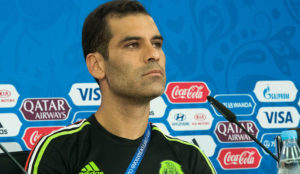 Rafael Márquez, durante conferencia de prensa.