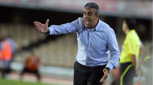 Alfredo Merino, en su etapa de entrenador en el Tenerife.