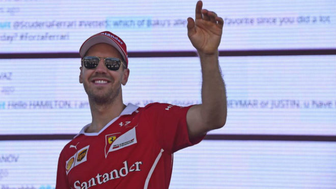 Sebastian Vettel, en el pasado GP de Azerbaiyn.