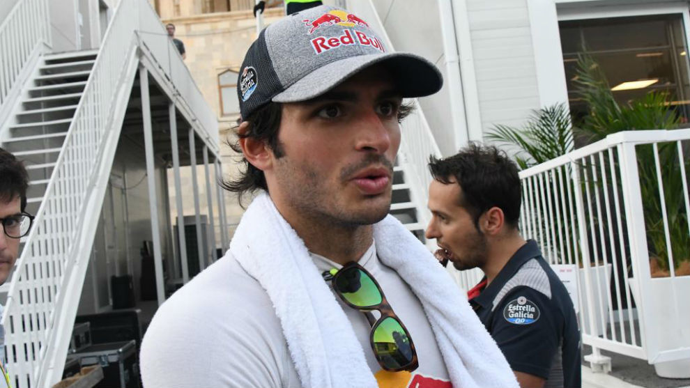 Carlos Sainz, en el pasado Gran Premio de Azerbaiyn