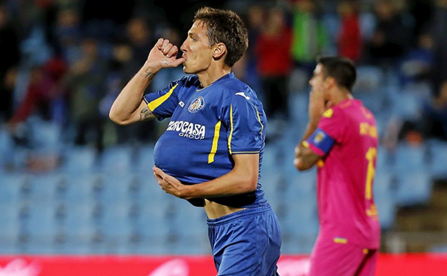 Scepovic celebra un gol con el Getafe.