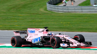 Sergio Prez, a los mandos del Force India en Austria.