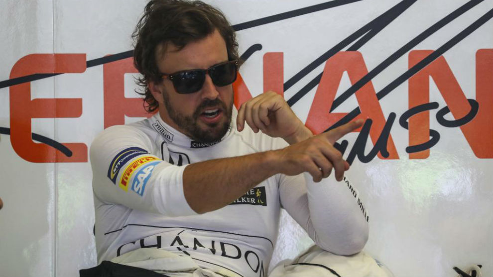 Fernando Alonso, en el circuito de Spielberg
