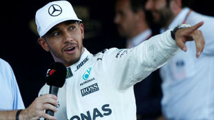 Lewis Hamilton, en el circuito de Spielberg