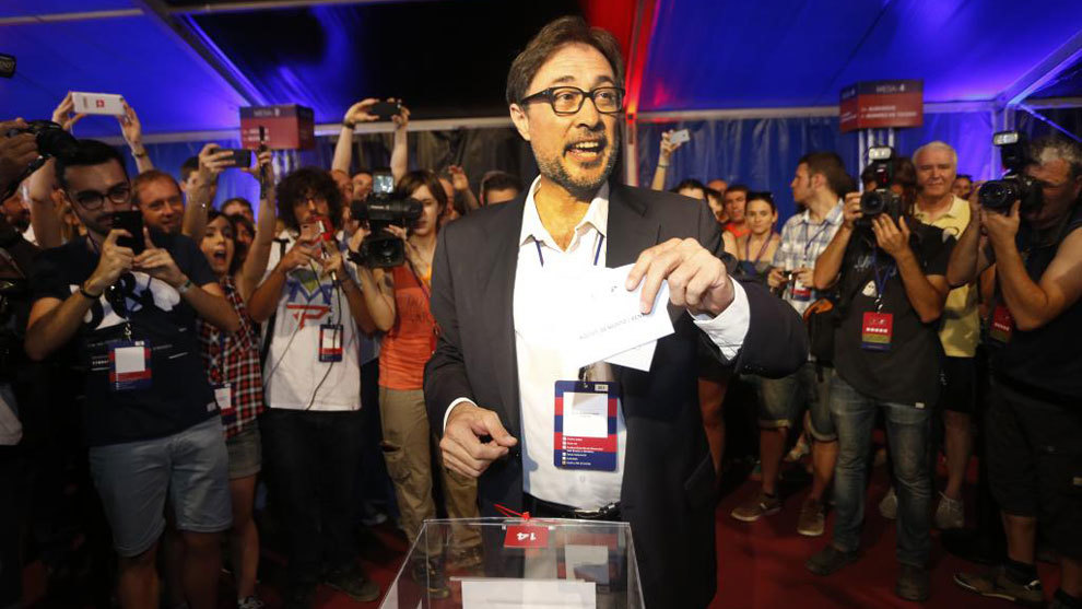 Agust Benedito en las pasadas elecciones a la presidencia del...