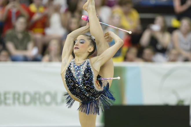 Sara Llana (19) en su participacin en el Campeonato del Mundo de...