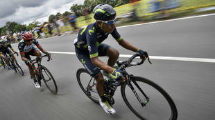 Nairo Quintana durante la 10 etapa del Tour.