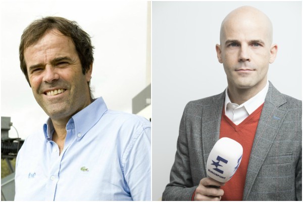 Paco Grande (TVE) y Rubn Fernndez (Eurosport)