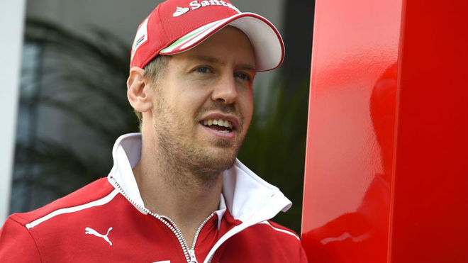 Sebastian Vettel, en el circuito de Silverstone.
