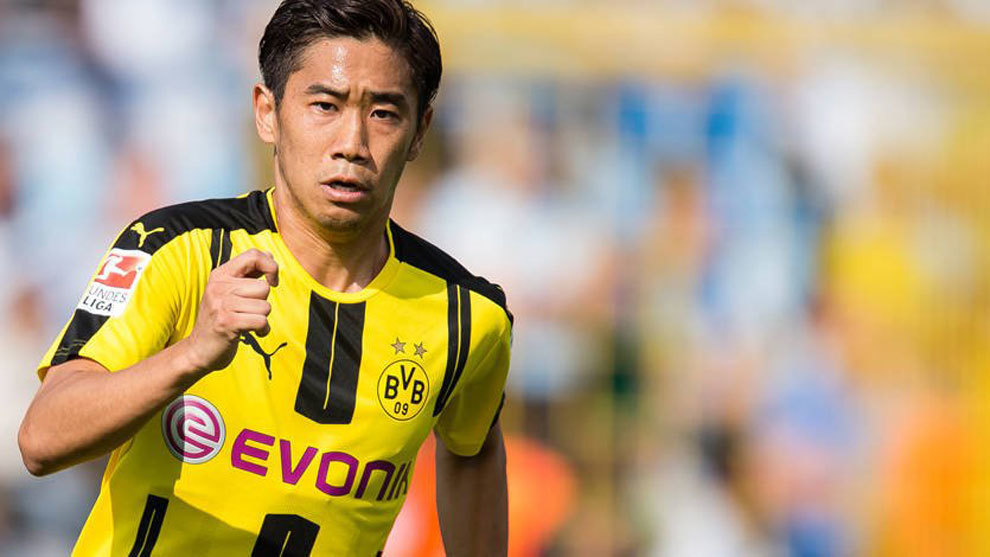Kagawa (28), en un partido del Borussia Dortmund