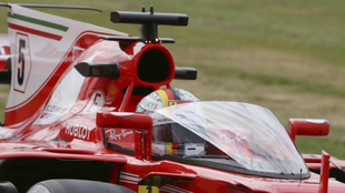 Vettel con el Shield