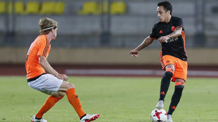 Fabin Orellana (31), en el partido amistoso entre el Valencia y el...