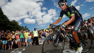 Nairo Quintana durante la decimoquinta etapa del Tour.