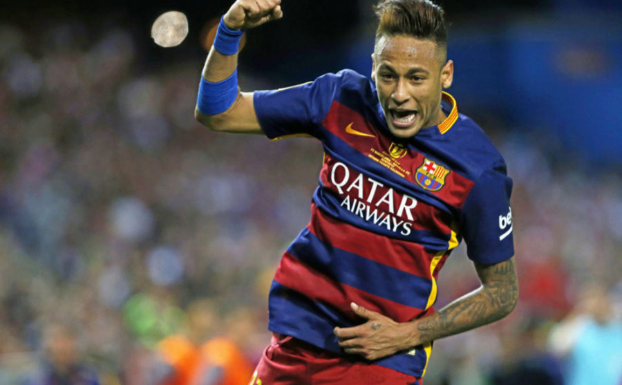 Neymar celebra un tanto