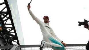 Hamilton, en el circuito de Silverstone