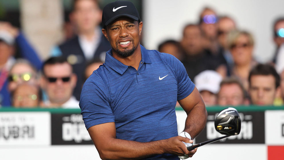 Tiger Woods (41), en un torneo de golf en Dubai