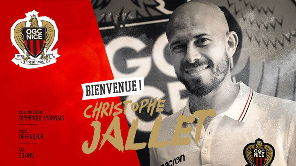 Christophe Jallet, nuevo jugador del Niza.