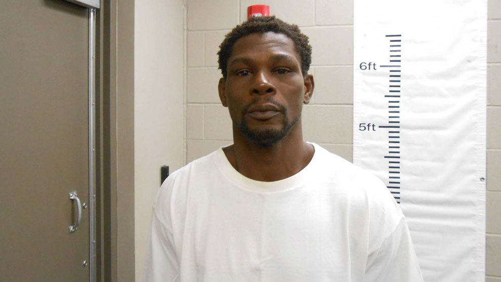 Jermain Taylor tras ser detenido por la polica de Arkansas