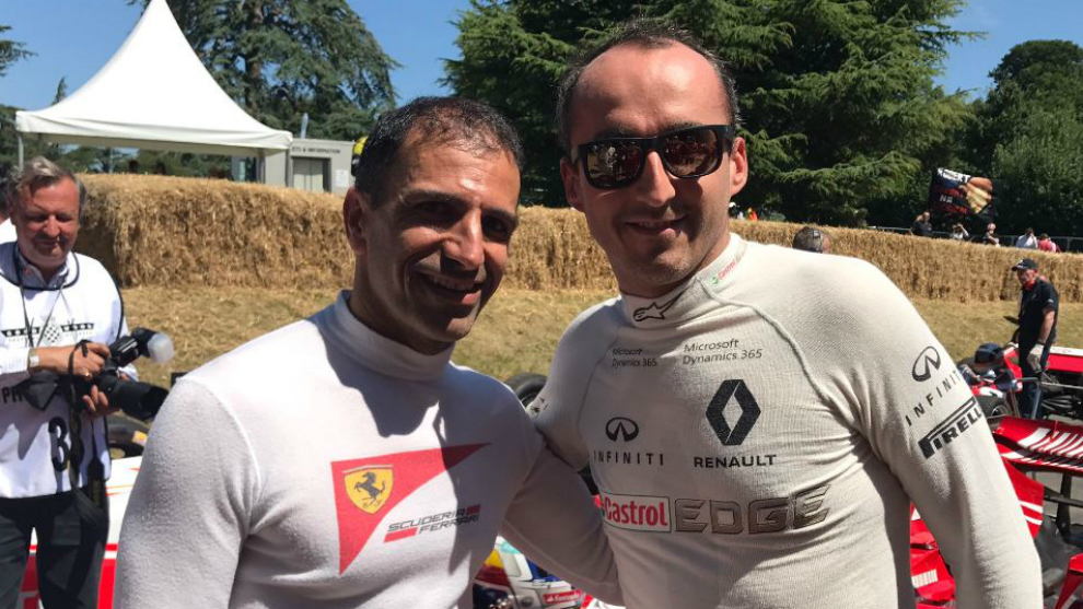 Kubica with Marc Gen