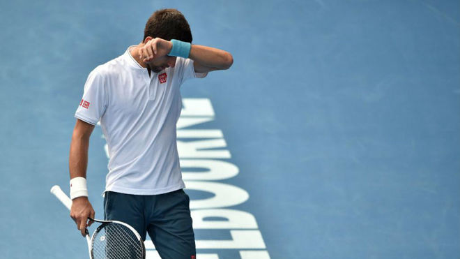 Novak Djokovic durante el Open de Australia.