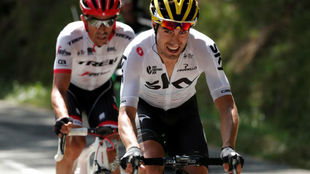 Mikel Landa durante el pasado Tour de Francia.