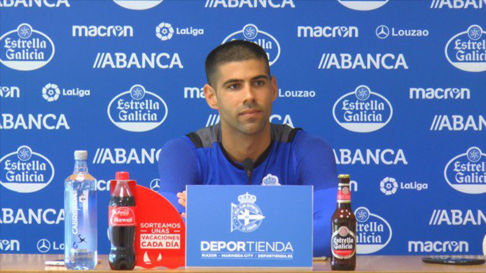 Juanfran Moreno, en rueda de prensa.
