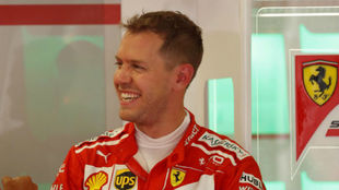 Sebastian Vettel, en el circuito de Hungaroring