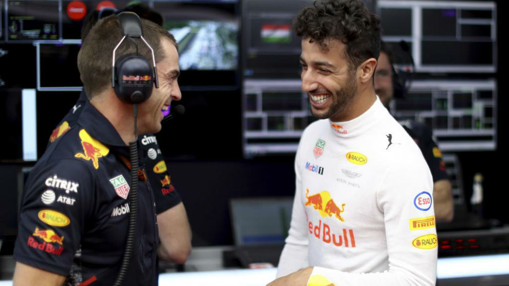 Daniel Ricciardo, en el circuito de Hungaroring