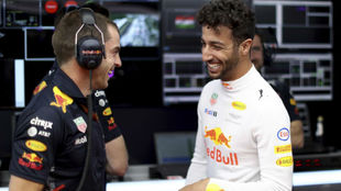 Daniel Ricciardo, en el circuito de Hungaroring