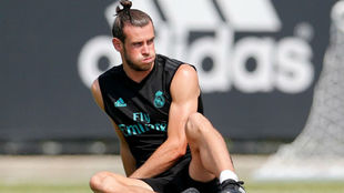 Bale resopla durante un entrenamiento