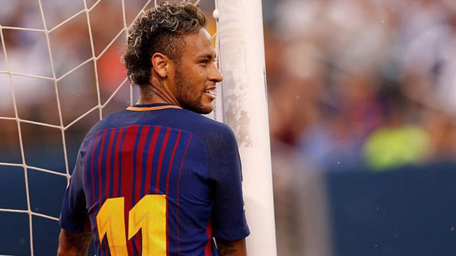 Neymar, en un partido del Barcelona esta temporada.