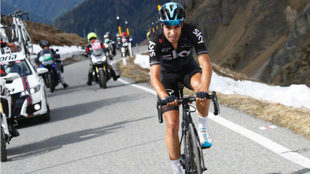 Mikel Landa durante el Giro d'Italia.