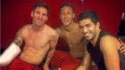 Messi, Neymar y Surez, en uno de sus habituales selfies.