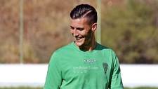Un sonriente Sergi Guardiola, durante un entrenamiento reciente