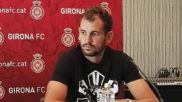 Stuani, en su presentacin como jugador del Girona