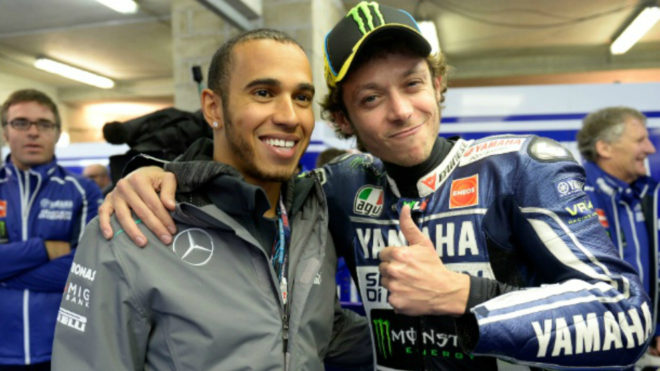Rossi y Hamilton.