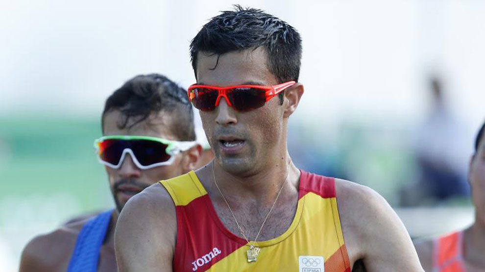 Miguel ngel Lpez, durante los Juegos Olmpicos