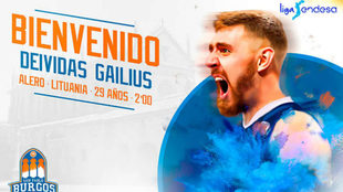 Deividas Gailius, nuevo jugador del San Pablo Burgos.