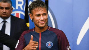 Neymar (25), en su presentacin como nuevo jugador del PSG